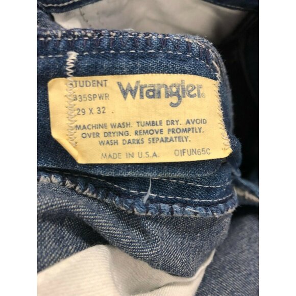 Vintage Wrangler 335SPWR Men's Naturally Worn Distressed Jeans 29X32 1970's - Picture 4 of 5